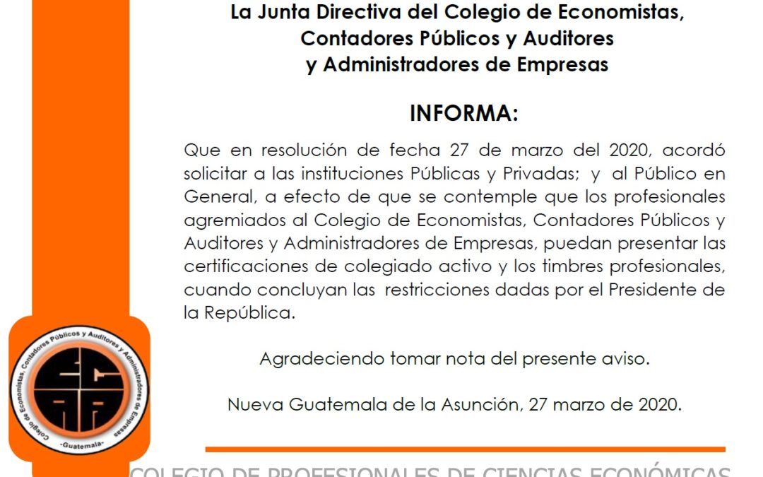 Información Importante: